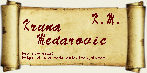 Kruna Medarović vizit kartica